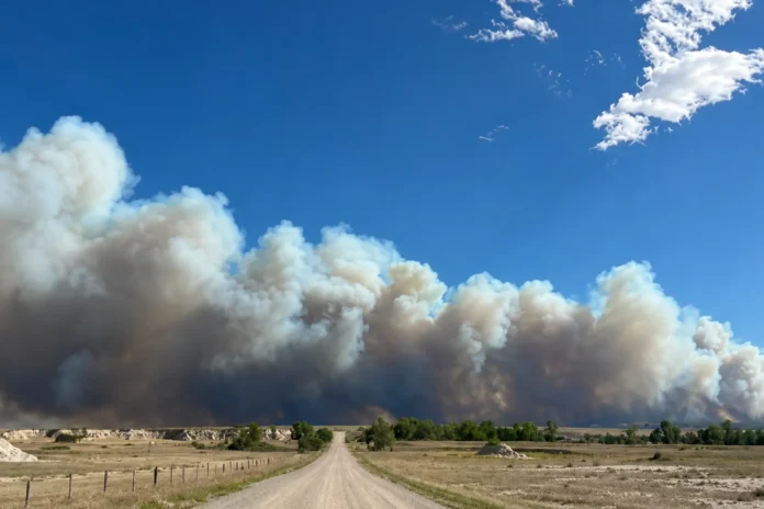 Nebraska Wildfire Forces Evacuations Near Fort Robinson